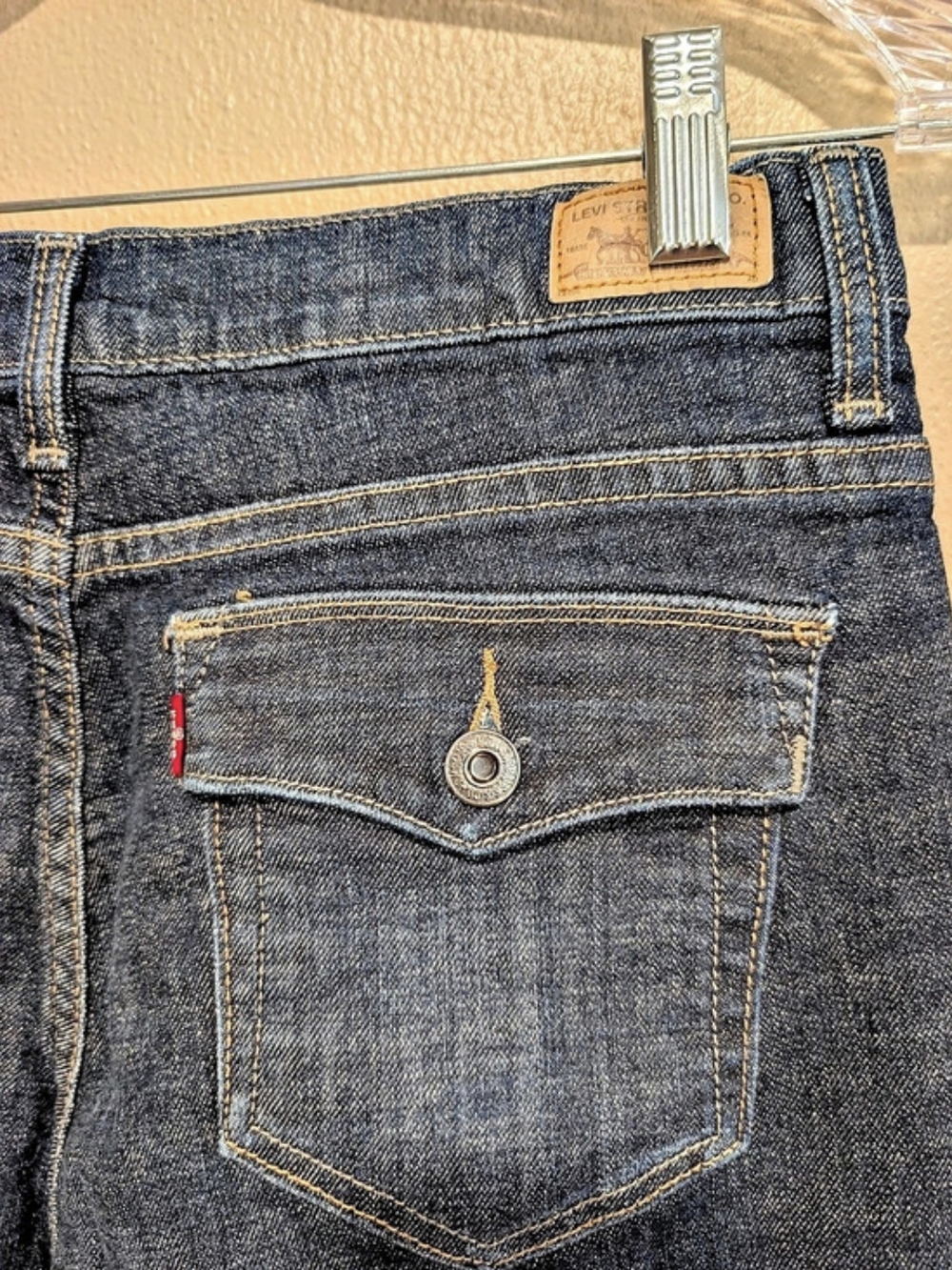 Levi's Perfectly Slimming Boot Cut 512 Jeans Boot Cut Jeans in Blue Waist 12 - Picture 9 of 15